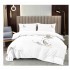 Set pat Luxury 4 Piese din Catifea ALB CSK3