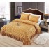 Cuvertura pat dublu, 3 piese, Catifea Matlasata cu volan CVU7