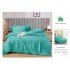 Lenjerie HoReCa, pat dublu, Damasc Finetat Deluxe, 6 piese, TURQOISE