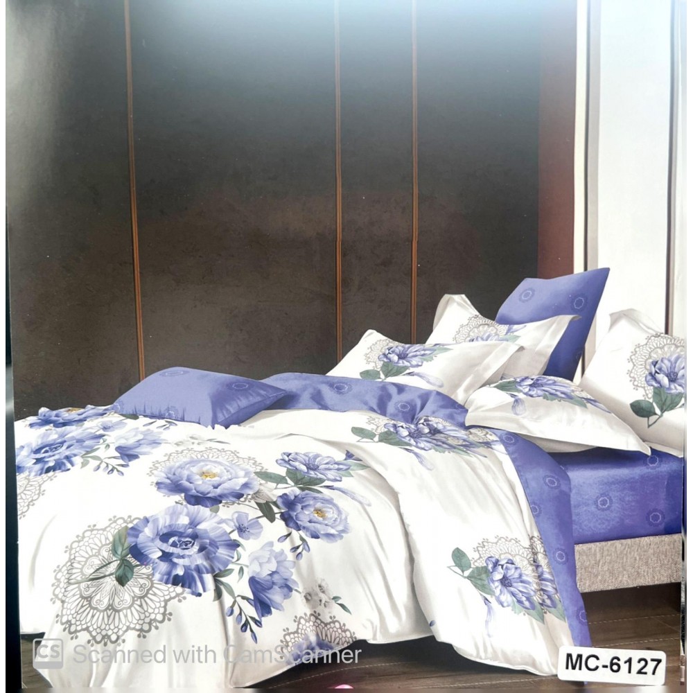 Set Lenjerie de Pat din Finet, 6 Piese, Pat 2 Persoane, LF6PMRY01 Lenjerii din finet 6 piese