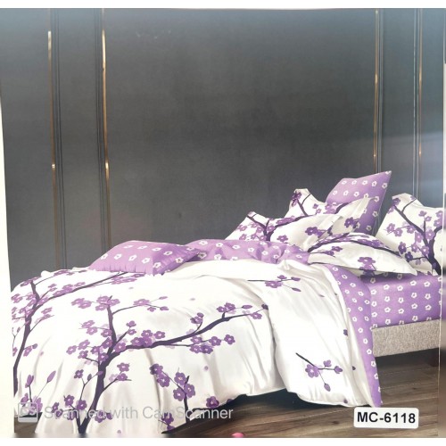 Set Lenjerie de Pat din Finet, 6 Piese, Pat 2 Persoane, LF6PMRY12