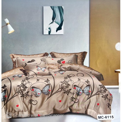 Set Lenjerie de Pat din Finet, 6 Piese, Pat 2 Persoane, LF6PMRY22