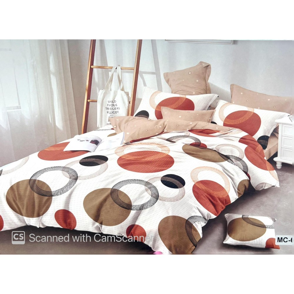Set Lenjerie de Pat din Finet, 6 Piese, Pat 2 Persoane, LF6PMRY26 Lenjerii din finet 6 piese