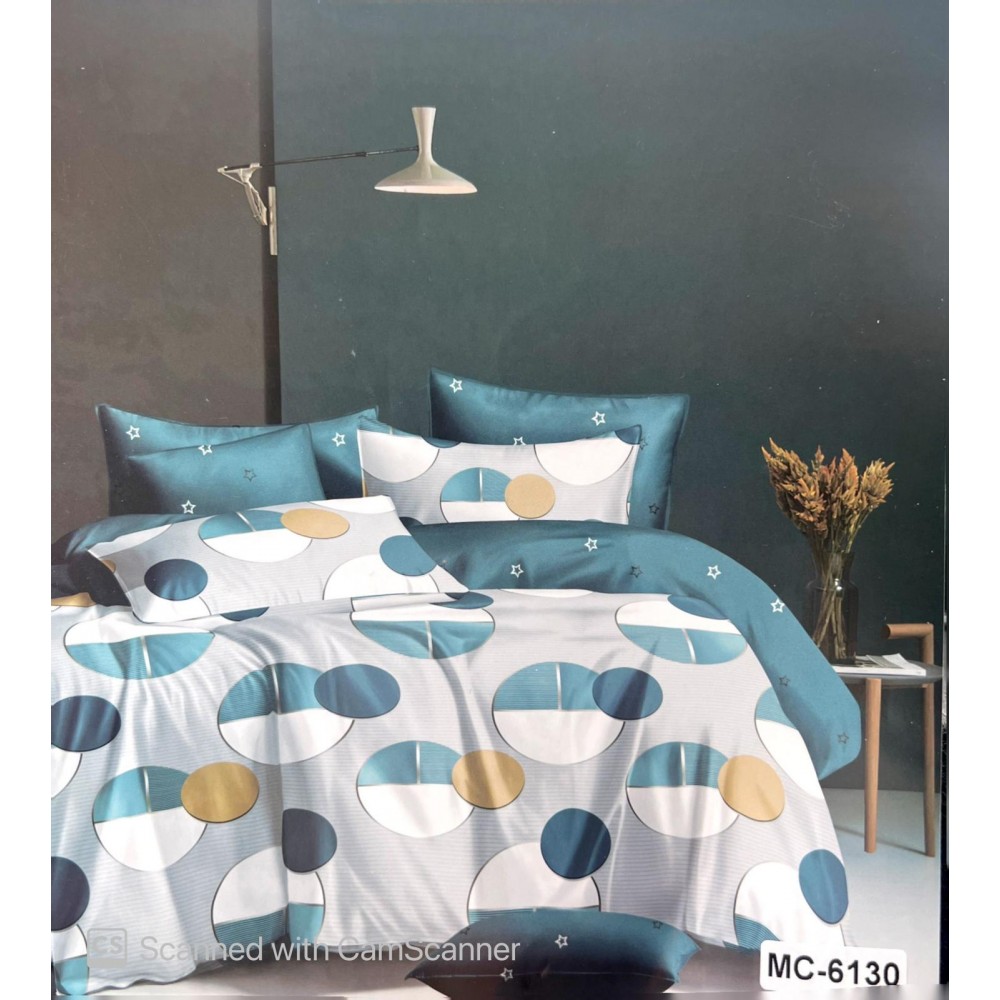 Set Lenjerie de Pat din Finet, 6 Piese, Pat 2 Persoane, LF6PMRY28 Lenjerii din finet 6 piese