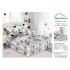 Lenjerie pat dublu, BUMBAC FINET, 6 piese, cu VOLANASE LFVSK16