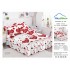 Lenjerie pat dublu, BUMBAC FINET, 6 piese, cu VOLANASE LFVSK29