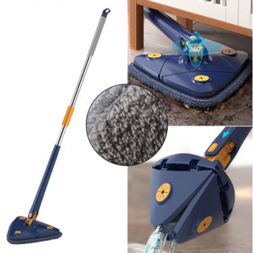 Mop cu cap triunghiular, reglabil, rotire 360 grade