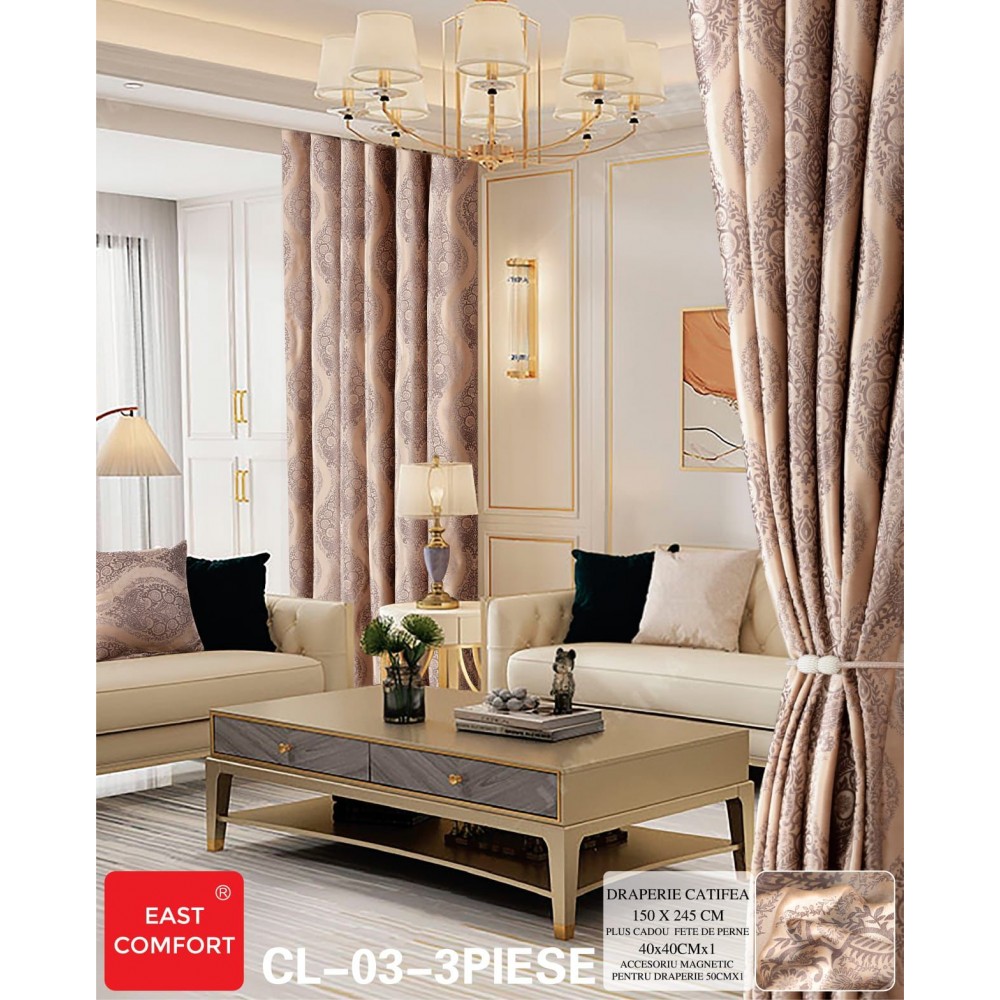 Set draperie Tricot , 150x245, PE15 DRAPERII