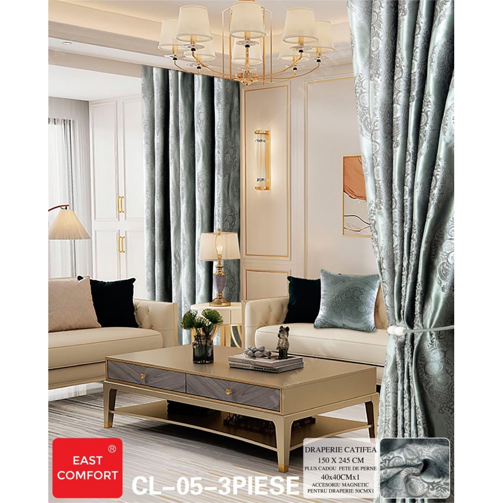 Set draperie Tricot , 150x245, PE17 DRAPERII