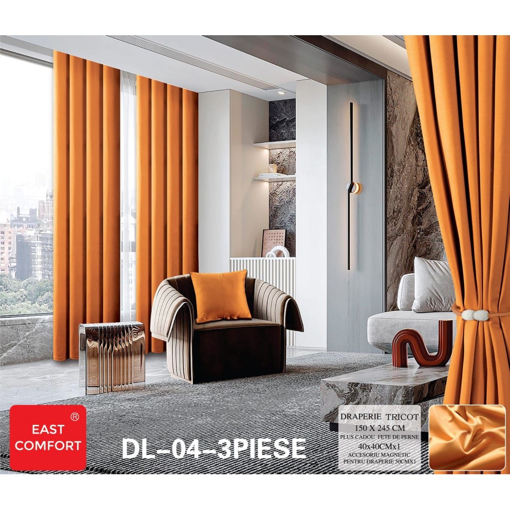 Set draperie Tricot , 150x245, PE3 DRAPERII