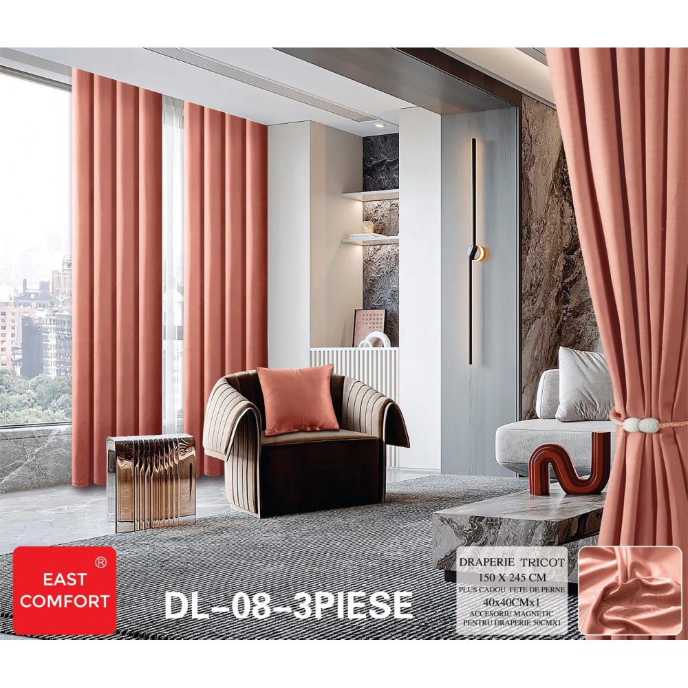 Set draperie Tricot , 150x245, PE7 DRAPERII