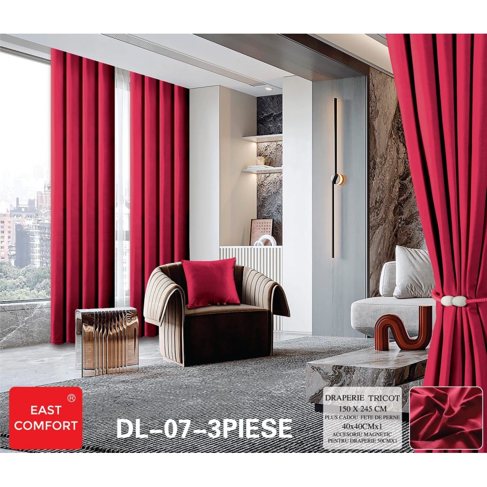 Set draperie Tricot , 150x245, PE8 DRAPERII