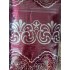 Set draperie Jacquard, 300 x 250,Visiniu -argintiu