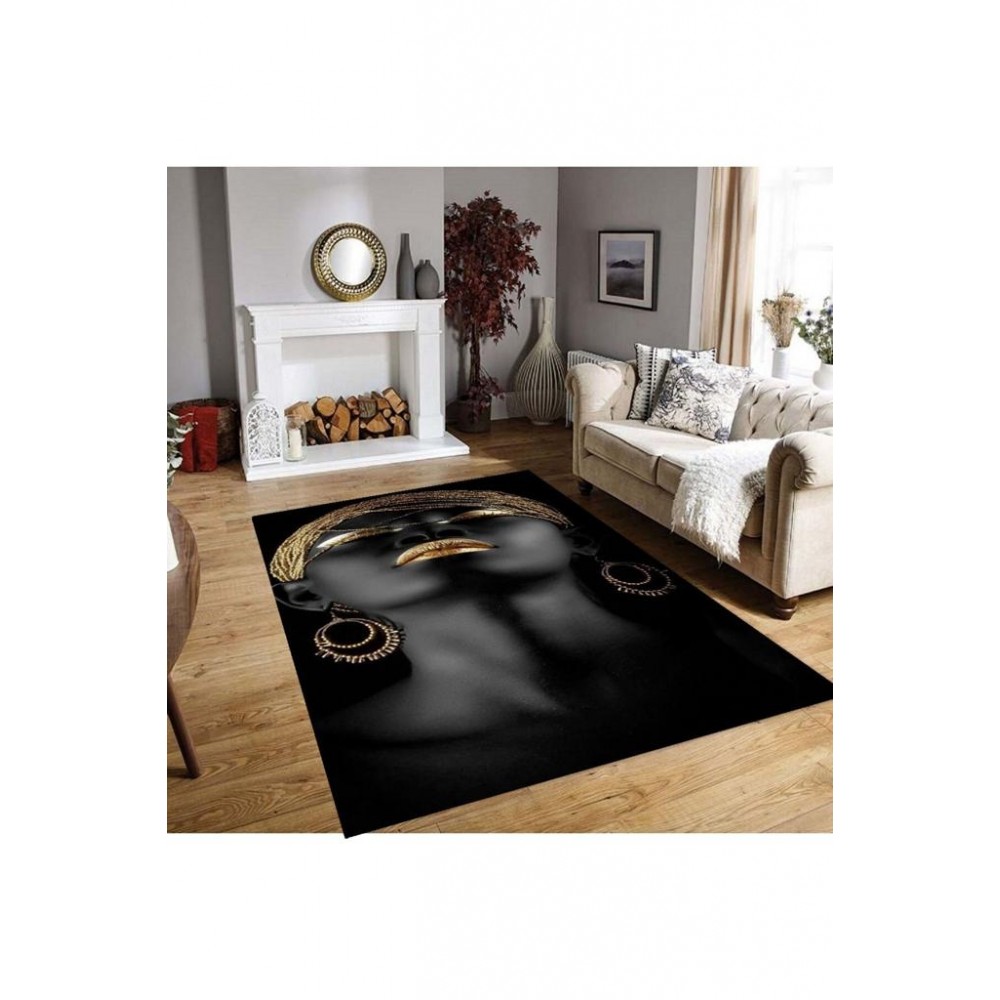 Covor antiderapant , 120 x 180, Negresa aurie Traverse antiderapante 120x180