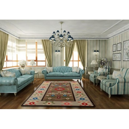 Covor antiderapant , 120 x 180, Floricele