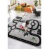 Covor antiderapant , 120 x 180, Traseu pista(gri)