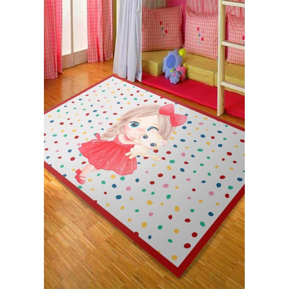 Covor antiderapant , 120 x 180, Princess and cat Traverse antiderapante 120x180