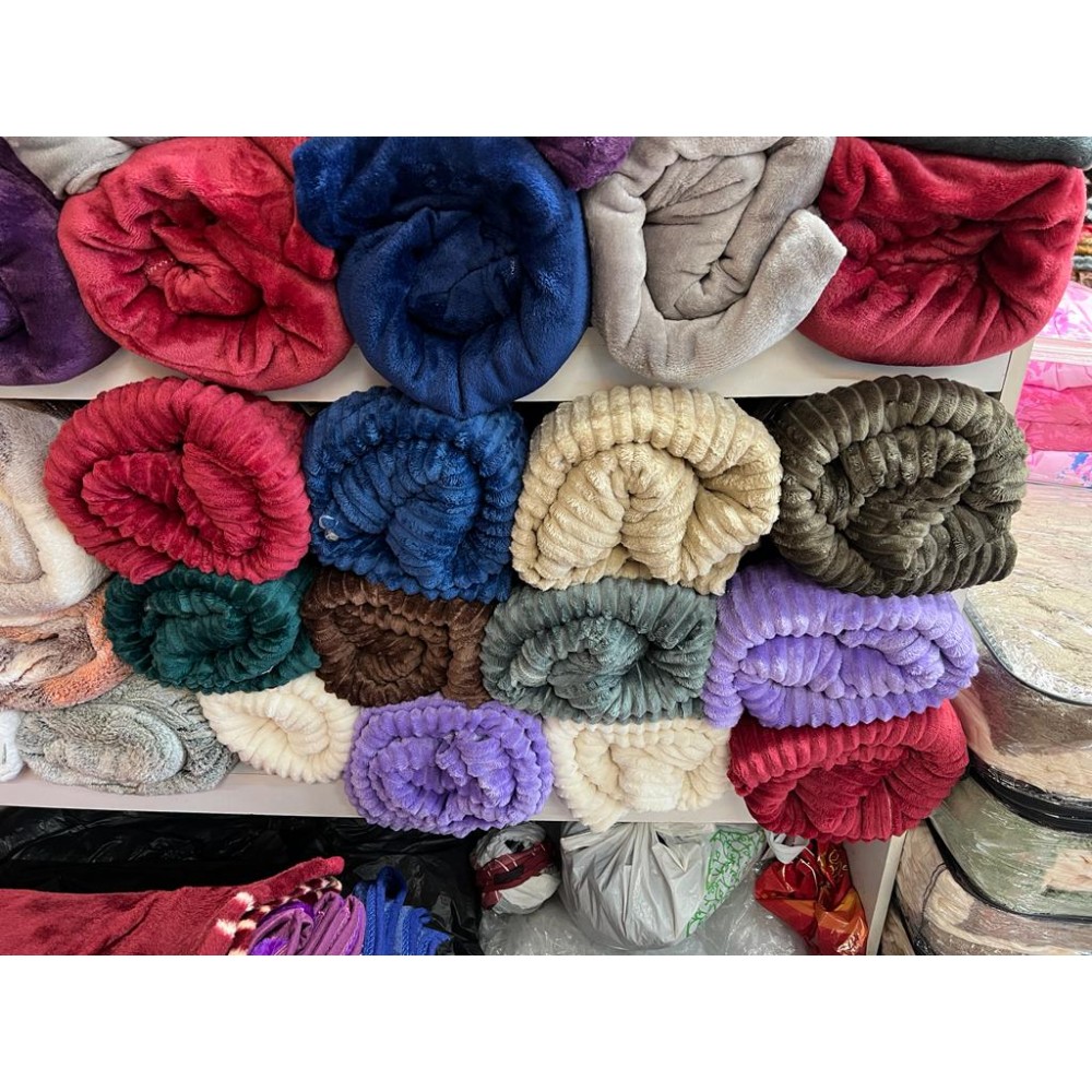 Pătură catifelată cocolino-MATERIAL GROS GROFAT pentru pat dublu COD: PGF3 Paturi cocolino grofate