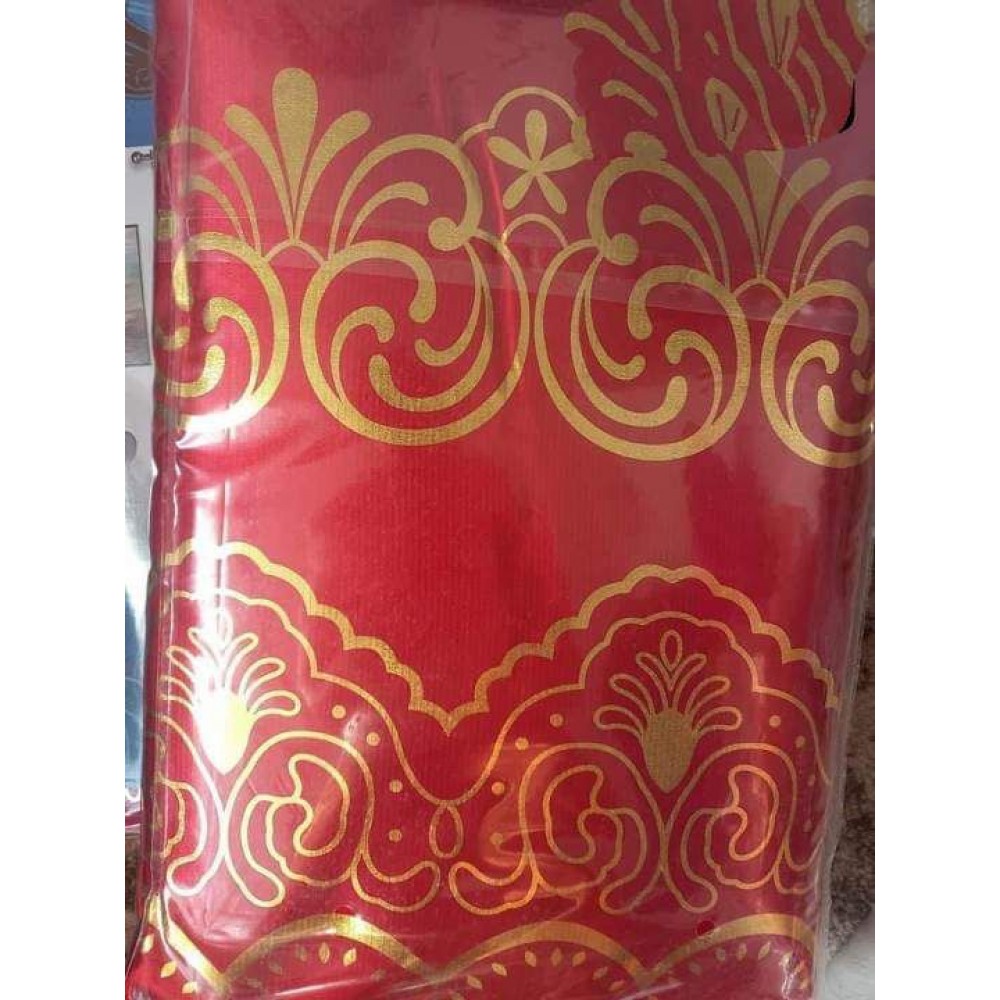 Set 2 draperii Jacquard, 300 x 250, Rosu - auriu DRAPERII