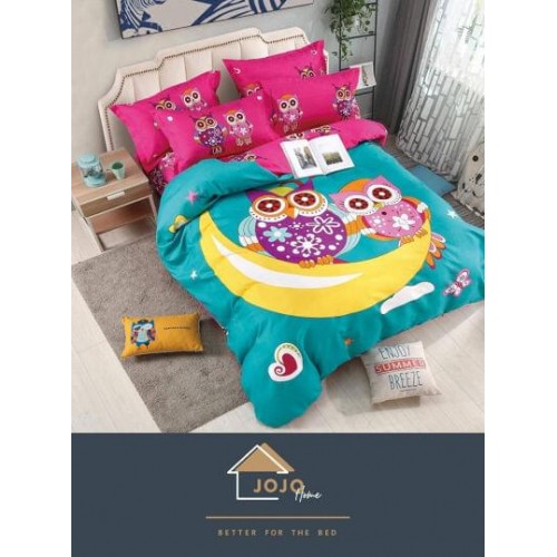 Lenjerie pat dublu, Bumbac Finet Superior, 6 Piese, Bumbac Finet, 3D, J7