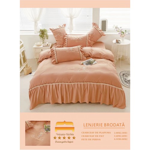 LENJERIE DE PAT BUMBAC BRODAT 4 LPBR1 