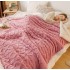 Patura CoCoLiNo tip Tricotaj  cu blanita, 200x230cm, Jojo Home, roz