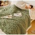 Patura CoCoLiNo tip Tricotaj  cu blanita, 200x230cm, Jojo Home, verde