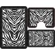 Covoare Pentru Baie, 3 Piese, Antiderapante , model fluturi zebra alb negru SET 3 PIESE BAIE