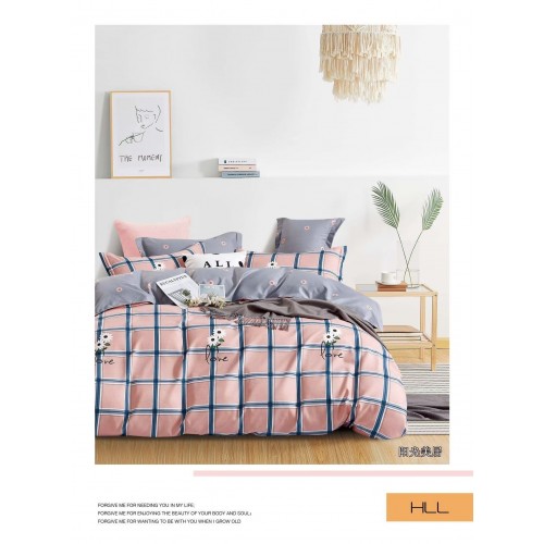 Set Lenjerie de Pat din Finet, 6 Piese, Pat 2 Persoane, SZ37
