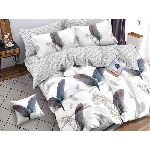 Set Lenjerie de Pat din Finet, 6 Piese, Pat 2 Persoane, SZ9