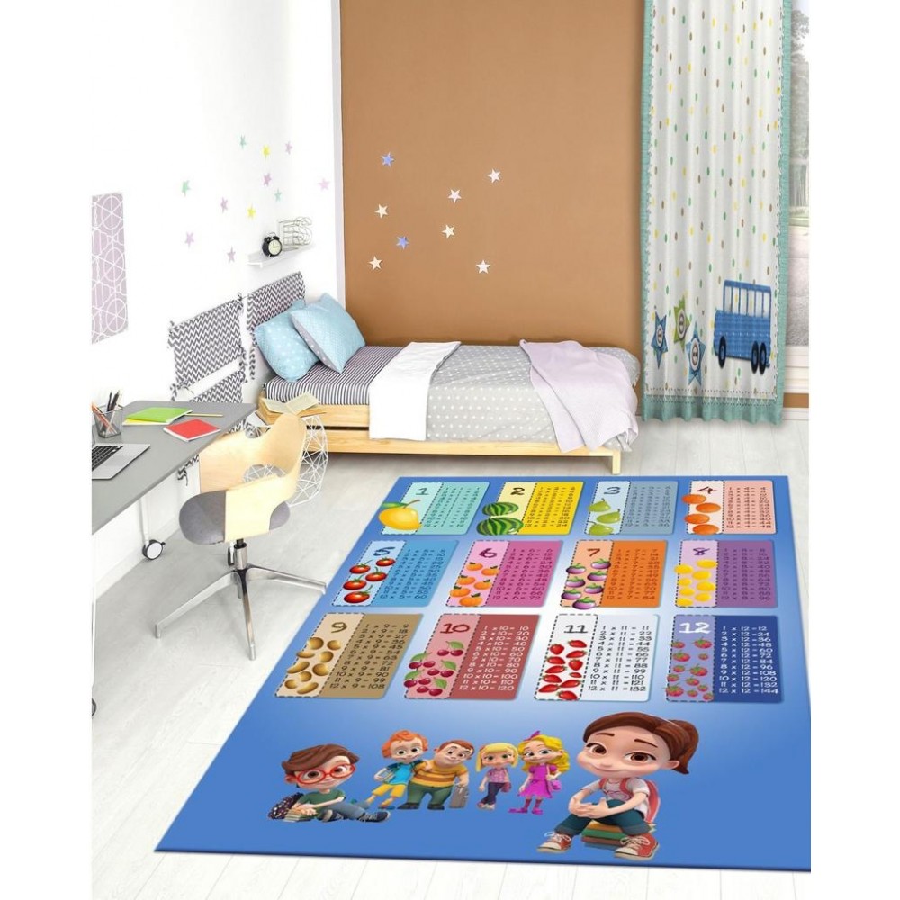 Traversa-covor-antiderapante-tabla inmultirii cu fructe Traverse antiderapante 80x150