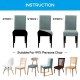 Set 6 Huse Universale Pentru Scaun Model Embosat ( 22 Culori )