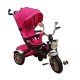 TRICICLETA COPII SCAUN RABATABIL 5199,MUZICA,ROTI CAUCIUC,ROZ TRICICLETE