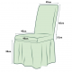 Set 6 huse ( creponate ) scaune cu volanase BORDO Huse scaune creponate cu volan