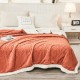 Patura CoCoLiNo tip Tricotaj cu blanita, 200x230cm, Jojo Home, Somon PATURI CU BLANITA TIP TRICOTAJ