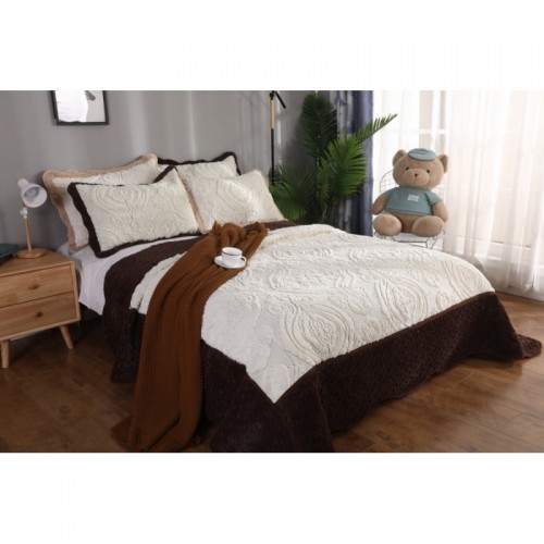 Cuvertura CATIFEA Lux, Pat Dublu, 3 Piese, Cod CC-2020-02