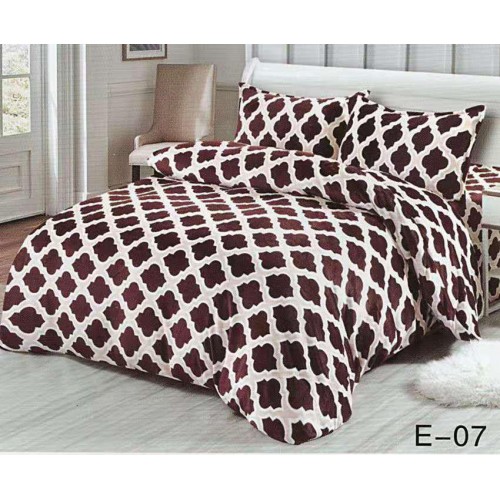 Lenjerie Cocolino 4 piese cu elastic pentru pat dublu CEY10
