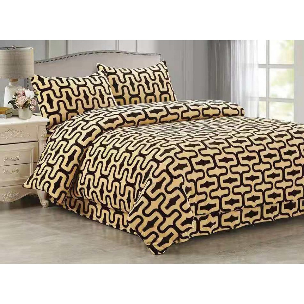 Lenjerie Cocolino 4 piese cu elastic pentru pat dublu CEY11 Lenjerii cocolino 4 piese cu ELASTIC