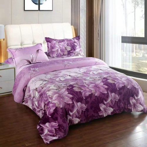 Lenjerie Cocolino 4 piese cu elastic pentru pat dublu CEY15