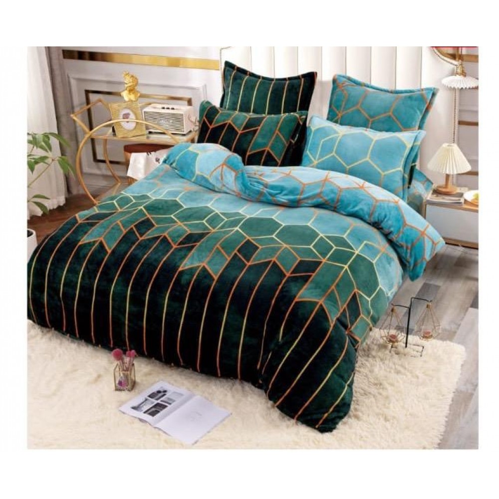 Lenjerie Cocolino 4 piese cu elastic pentru pat dublu CEY20 Lenjerii cocolino 4 piese cu ELASTIC