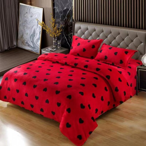 Lenjerie Cocolino 4 piese cu elastic pentru pat dublu CEY5