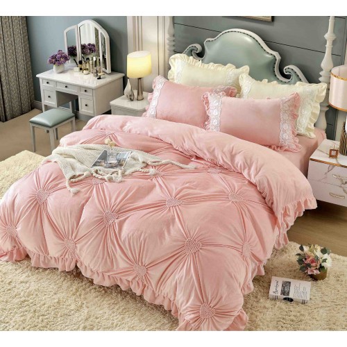 Set pat Luxury 4 Piese din Catifea CJ1