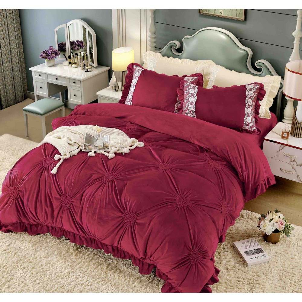 Set pat Luxury 4 Piese din Catifea CJ12 LENJERII CATIFEA 4 PIESE