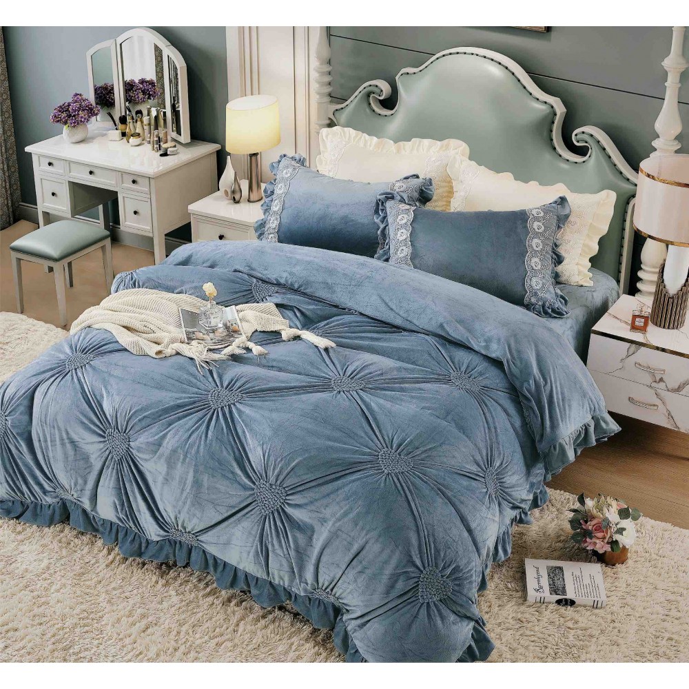 Set pat Luxury 4 Piese din Catifea CJ2 LENJERII CATIFEA 4 PIESE