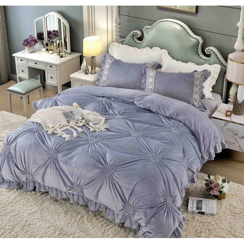 Set pat Luxury 4 Piese din Catifea CJ6 LENJERII CATIFEA 4 PIESE