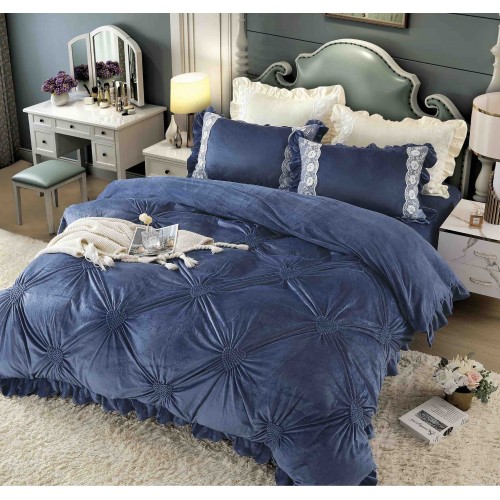 Set pat Luxury 4 Piese din Catifea CJ7