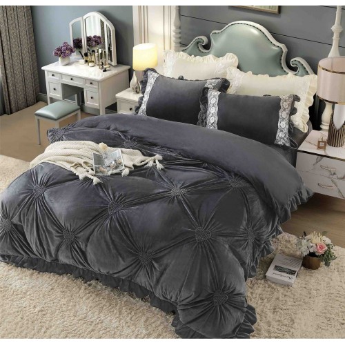 Set pat Luxury 4 Piese din Catifea CJ8