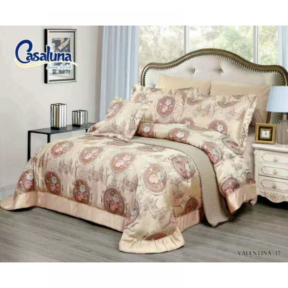 Cuvertura SATIN Lux, Pat Dublu, 3 Piese, Cod CS8819-03