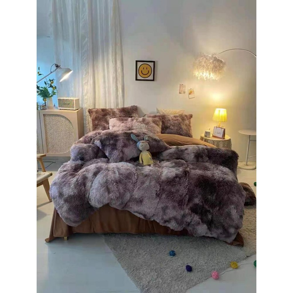 Lenjerie De Pat Pufoasa FLUFFY - MARO DEGRADE N LENJERII COCOLINO FLUFFY