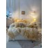 Lenjerie De Pat Pufoasa FLUFFY - MARO DESCHIS DEGRADE N